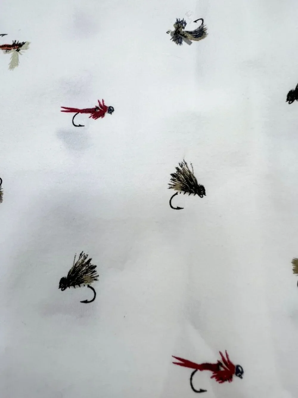Eddie Bauer 100% Cotton Fishing Flies Full/Double Cotton Sheet Set